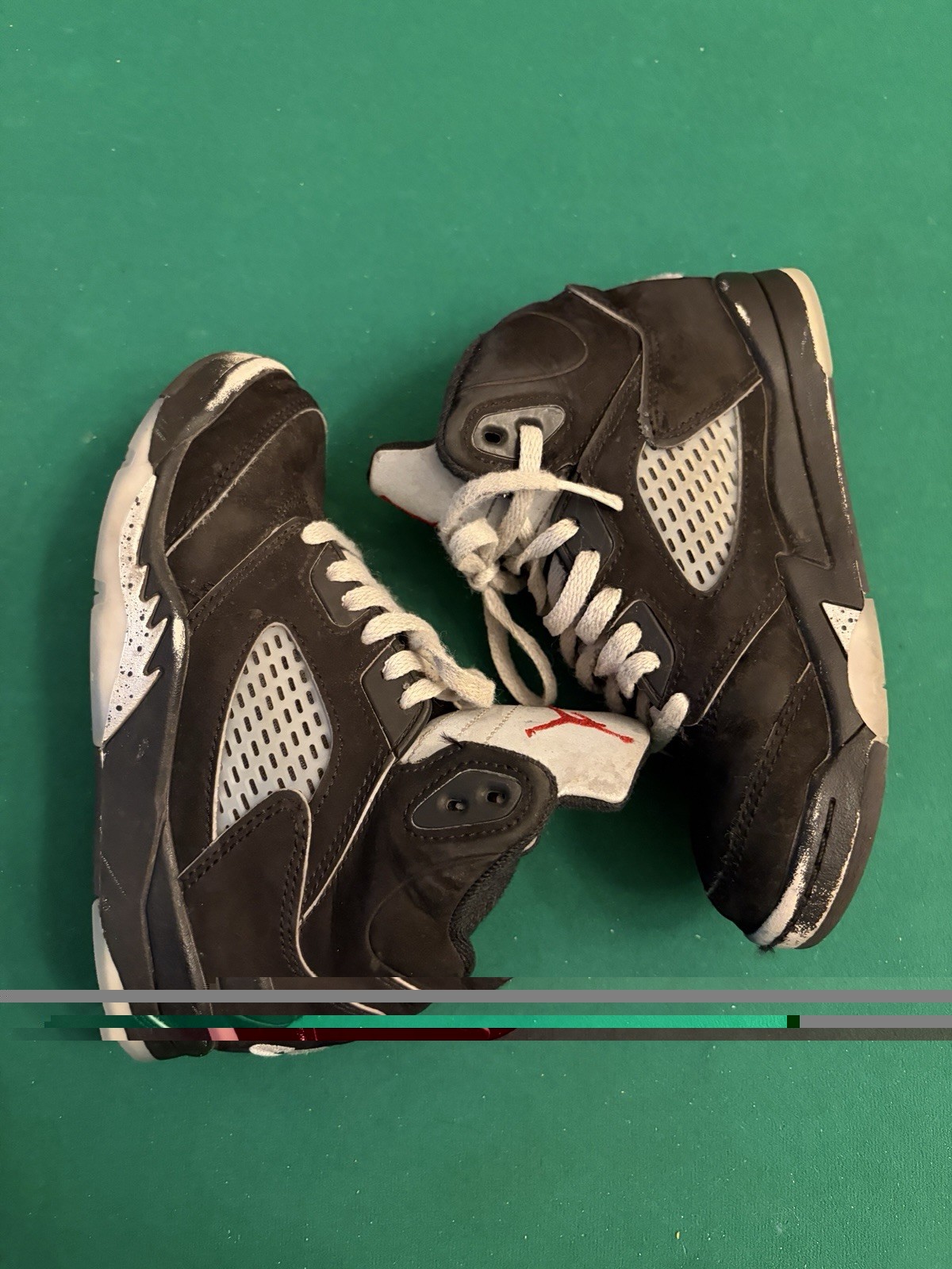 Jordan 5 Retro OG Black Metallic Reimagined Preschool PS Size 13C HF3978-001 thumbnail 7