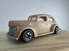 Vintage 1982 Hot Wheels Tan 1940 Ford 2 Dr Sedan Hot Rod Roadster Diecast