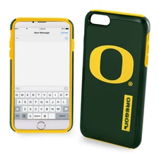 FOCO NCAA Oregon Ducks Hybrid Case for iPhone SE (2022-20), 8, 7, 6 & 6S (4.7")