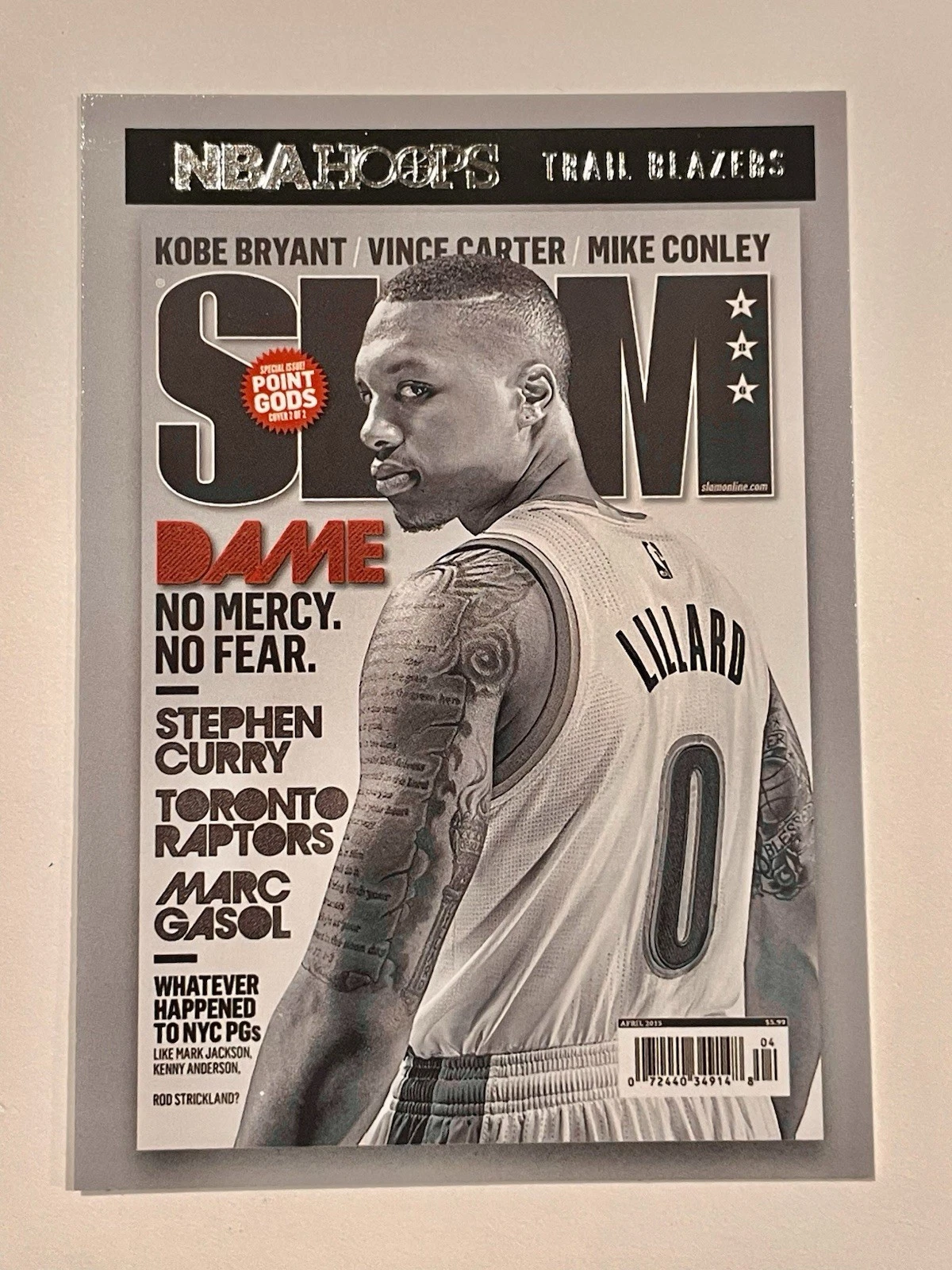 Damian Lillard trading card