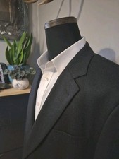      Jos A Bank Mens Wool Cashmere Sports Coat 44R Gray 2 Button