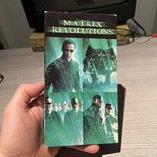The Matrix Revolutions VHS 2004 - RARE - Late Release Keanu Reeves
