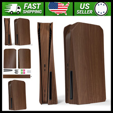 eXtremeRate Wood Grain PS5 Disc Edition Console Cover Faceplate Shell