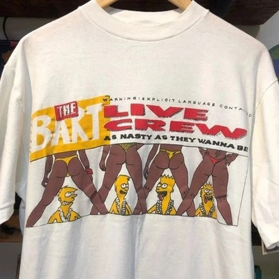 #ad Bart Simpson rare design Unisex White Short Sleeve T shirt Classic Style S 5XL $22.30