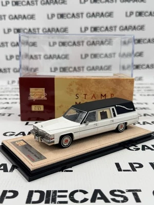 STAMP MODELS 1980 Cadillac Superior Hearse White 1:43 Scale Resin Model - Image 1 of 3