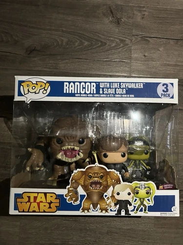 Funko POP! Star Wars Rancor 3 pack with Luke Skywalker & Slave Oola, VAULTED