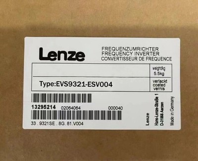 EVS9321-ESV004 NEW LENZE Servo Drive EVS9321ESV004 With Safety Relay Terminals