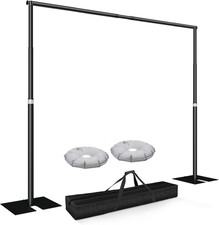 10X10Ft Heavy Duty Backdrop Stand, Adjustable Pipe and Drape Stand