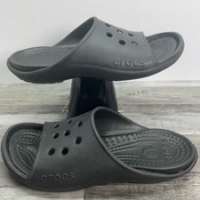 Crocs Classic Slide Black Mens Size 11 Sandals Slip On Comfort Shoes M11