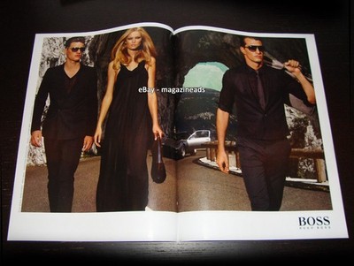 HUGO BOSS 2-Page PRINT AD Spring 2009 TONI GARRN Niels Raabe CHRIS FOLZ