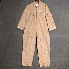 US Military Coveralls Mens 44S Tan CWU-27/P Nomex Flight Suit Flyers FR Aramid