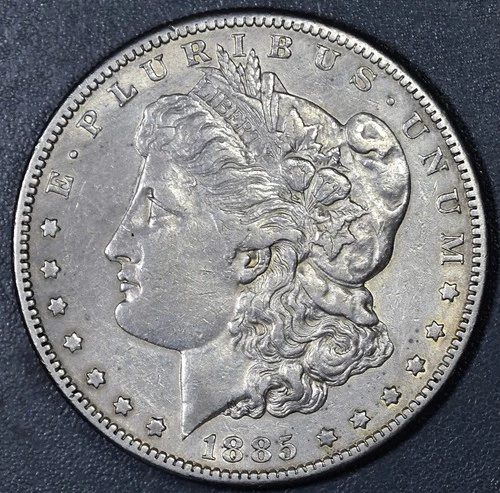 1885-S $1 MORGAN SILVER DOLLAR KM#110 Grade:  XF/AU+ A6124