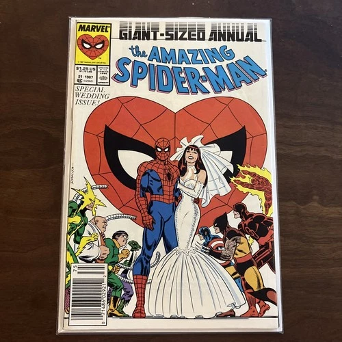 Giant-Size Annual The Amazing Spider-Man #21 (1987) Special Wedding Issue VF/NM