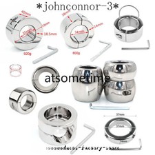 Stainless Steel Ball Stretcher Ring Chastity Pendant Weight Male Delay Devices