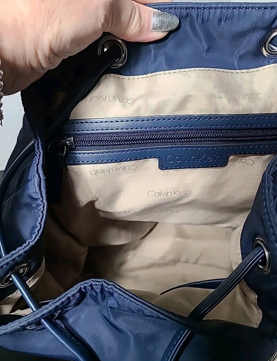 Calvin KleinTeodora Cargo Navy Blue Nylon Backpack Calvin Klein Teodora Cargo Backpack Navy Blue/Silver Hand  main image 4