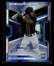 2023 Elite Extra Edition Aspirations HOMER BUSH JR RC #122 Blue Die-Cut AUTO /71