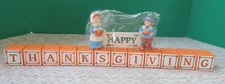 NEW With Box! "Thanksgiving Blocks Deco" by Current, Inc. Code #26700