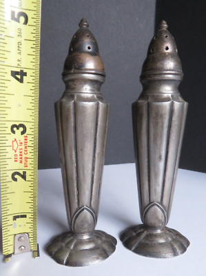 VINTAGE Quaker Silver Company *VIDEO* Salt & Pepper Shakers #2054