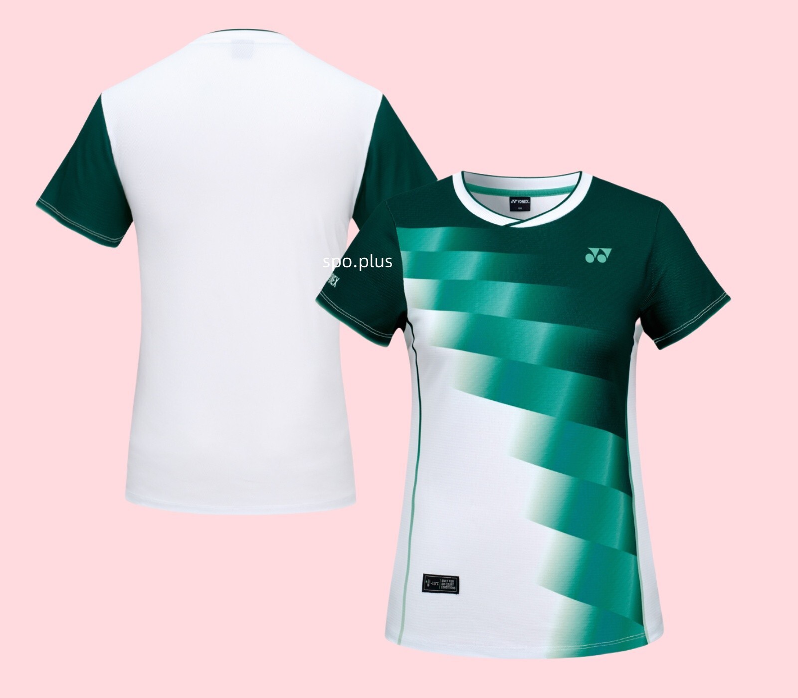 Женские футболки для бадминтона YONEX 25S/S, спортивный тренировочный топ Темно-зеленый 251TS022F