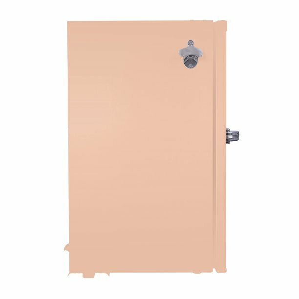 Mini Fridge Freezer Retro Pink Peach Sun Room Basement Compact Refrigerator NEW