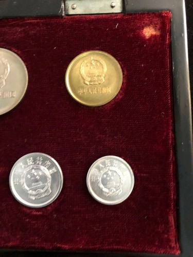 CHINA 7 Coins 1981 1976 COIN Set With Box - Picture 4 of 12