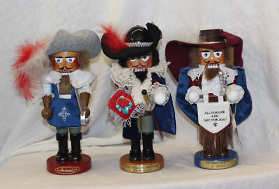 Vintage 3 Steinbach 3-Musketeers Nutcrackers 12'' Original Boxes L E 2 are Signed