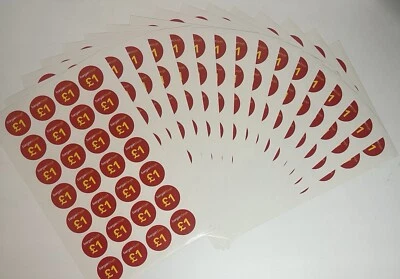 Retail POS ‘BARGAIN BUYS £1’ 550 Price Stickers
