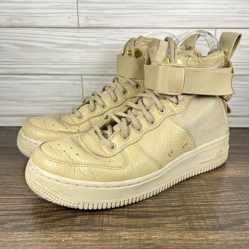 Nike SF Air Force Mid GS Mushroom Youth Beige Shoes - Youth 4Y - Women’s 5.5