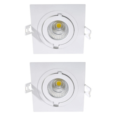 Eco Light LED Einbauleuchte 6W Einbaustrahler Spot Lampe 500lm Leuchte[2ER PACK]