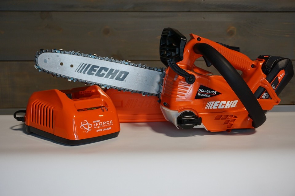 Echo DCS-2500T-12R1 Battery Top Handle Chainsaw w/ 12" Bar 56V Battery ...