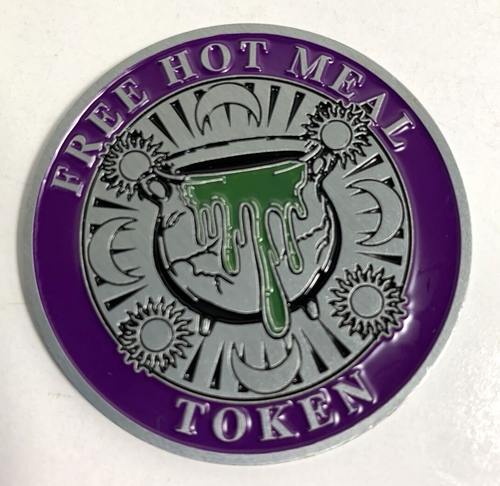 Geek Gear Wizardry Harry Potter Caldero con fugas Comida caliente Ficha Moneda 2 caras