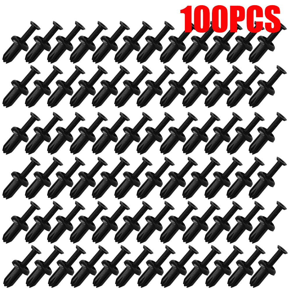 100-Pack Bumper Push-Type Retainer Clips For Toyota – 90467-05090-B1, 5mm Hole