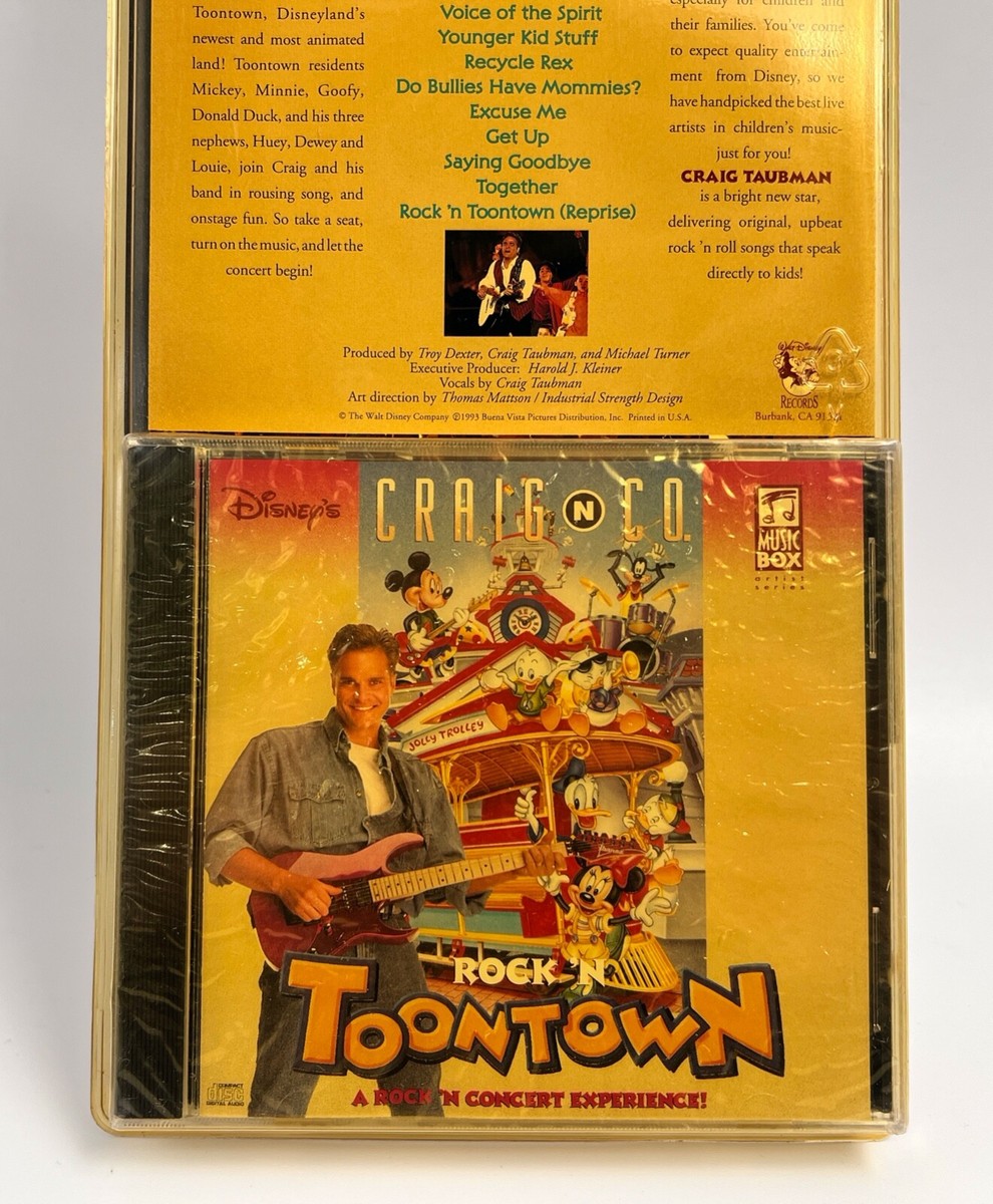 Craig N Co Rock N Toontown CD 1993 Walt Disney Music Box New