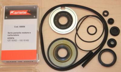 1960-1962 Vespa 125 150 engine seal + carburetor kit, newly Made In Italy 08856