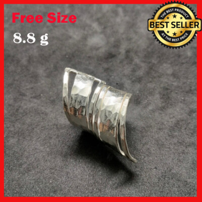 Fine Silver Rings 925 Sterling Adjustable Size Vintage Roller Fashions Beauty