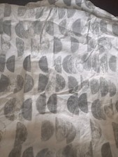 West Elm Pottery Barn Kids Crib Sheet Fitted Organic Half Moon Platinum Gray