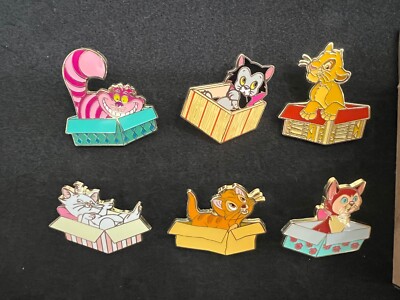 Disney UNCAS Cats In Boxes Blind Box Pin BoxLunch Exclusive - Opened YOU CHOOSE