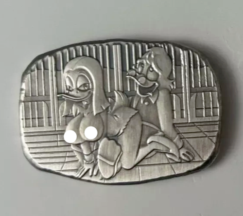 All Chips Barely Living Duck Duck Goose Poured Art Bar 1 Troy OZ .999 Silver
