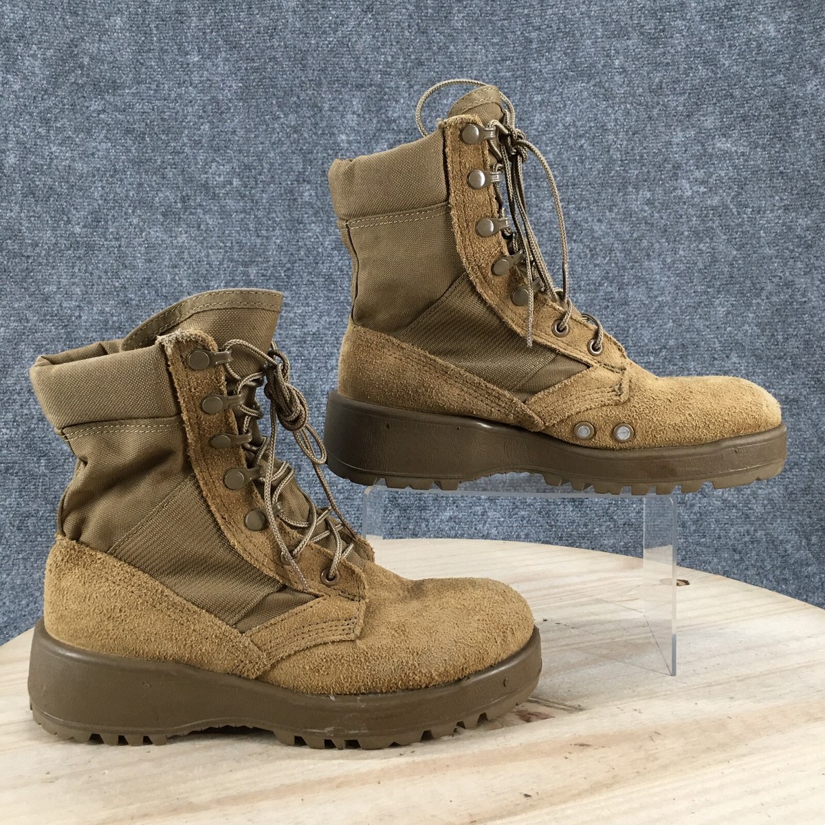 Altama Boots Mens 5.5 W Hot Weather Army Combat Boots 798 Brown