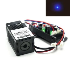 Blue Dot 450nm 80mW Industrial/Lab Laser Diode Module TTL Fan Driver 12V 