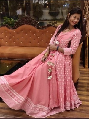 anarkali jacket kurti