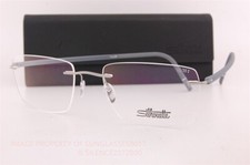 New Silhouette Eyeglass Frames The Wave 5567 LC 7310 Grey Titanium 55mm