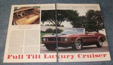 1973 Medium Copper Mustang Convertible Vintage Article "Full Tilt Luxury Cruiser