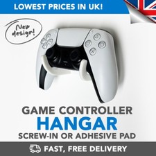 Game Controller & Headset Wall Mount Dock Holder (XBox PS4 PS5) - Black / White