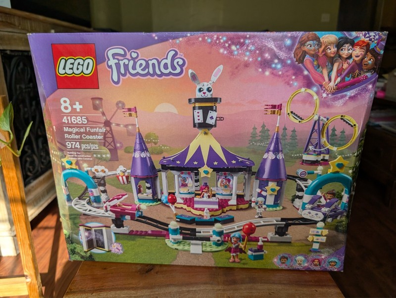 LEGO Friends Magical Funfair Roller Coaster 41685 Brand New Factory Sealed Toy