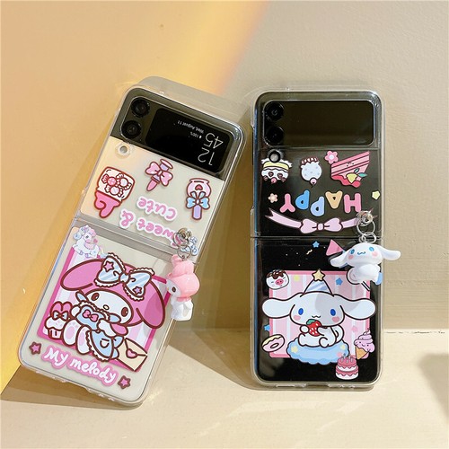 Phone Case For Samsung Galaxy Z Flip 3 Cute Cartoon Cinnamoroll Pendant Folding Ebay