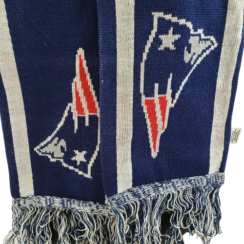 New England Patriots Unisex Scarf Thick Fringe 7x52" Forever collections Winter - Image 3 of 4