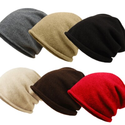 100% Cashmere Beanie Hat, Hand Wash, Lightweight, Adult, Solid Pattern WaySoft 100% Cashmere Beanie for Women in a Gift Box  main image 3