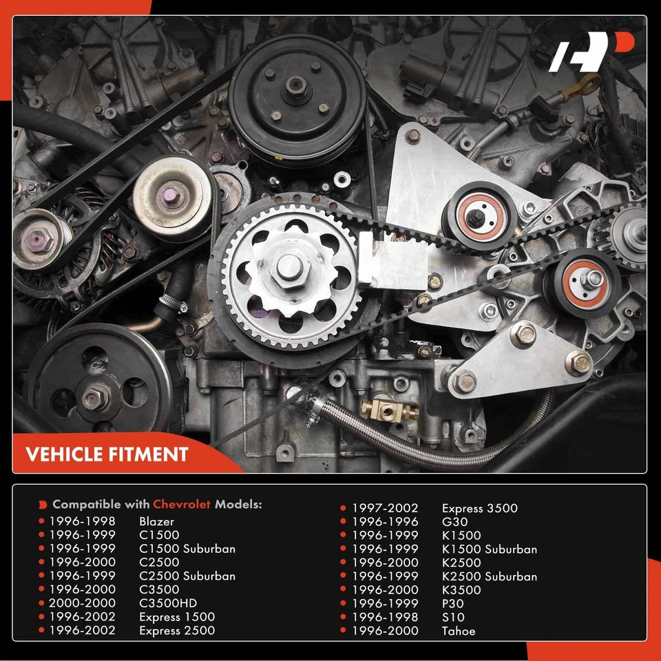 3x Serpentine Belt Drive Component Kit for Chevrolet Blazer Express 1500 Tahoe - Image 2 of 4