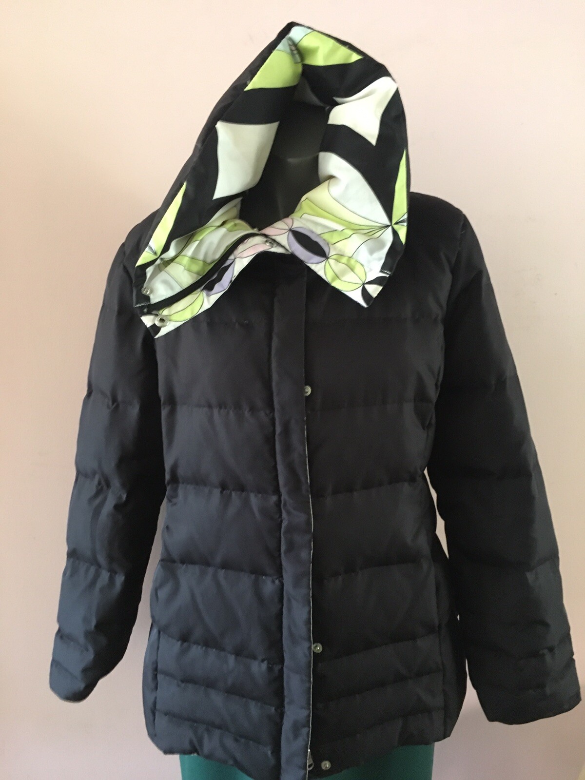 Reversible Puffer Jacket down Coat  Large Pasha &… - image 4